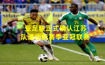 亚足联正式确认江苏队退出新赛季亚冠联赛